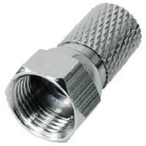 F Twist On connector for RG-6 outer dia. Ø6.7~6.8 mm