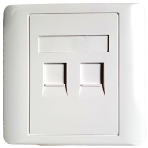 Network faceplate 2x Ports