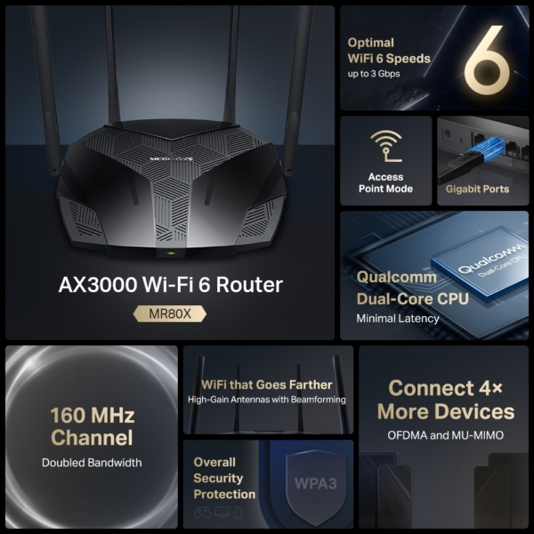 AX3000 Wireless Dual Band WiFi 6