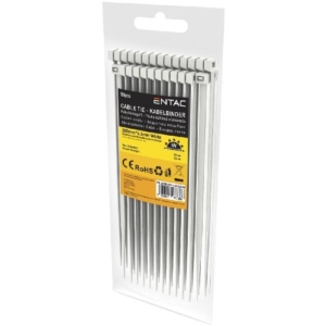 ECT-200W - Nylon cable tie, Length: 200mm, white