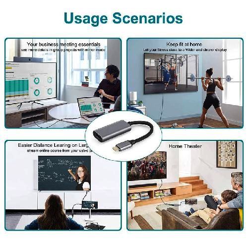 C-HD-10 – Adapter USB Type-C to HDTV 4k 60hz 10cm