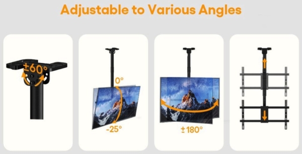 F-3786CEI - Flat Screen Ceiling Suspension Bracket