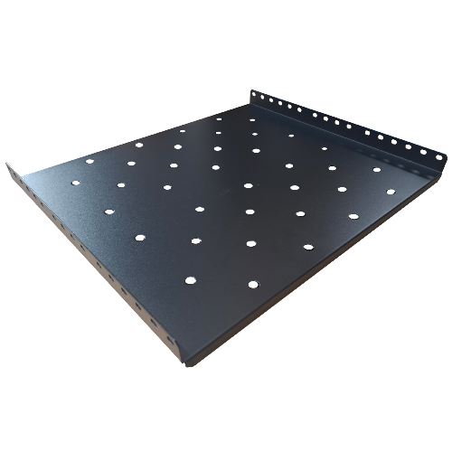 SMF600B - 425mm deep 1U steel vented Fixed Shelf