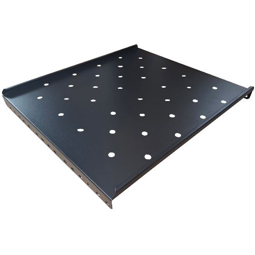 SMF600B - 425mm deep 1U steel vented Fixed Shelf