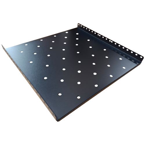 SMF800B - 475mm deep 1U steel vented Fixed Shelf