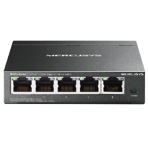 MS105GS-M2 - 5-Port 2.5G Multi-Gigabit Desktop Switch