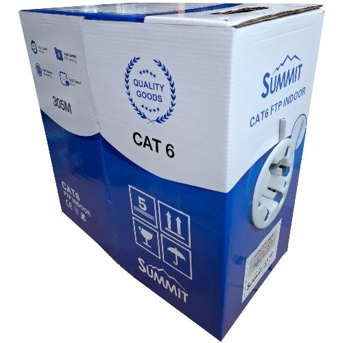 C603FZ - SUMMIT Cat6 4PR FTP 23AWG Solid CCA PVC LSZH Jacket