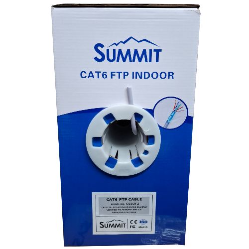 C603FZ - SUMMIT Cat6 4PR FTP 23AWG Solid CCA PVC LSZH Jacket