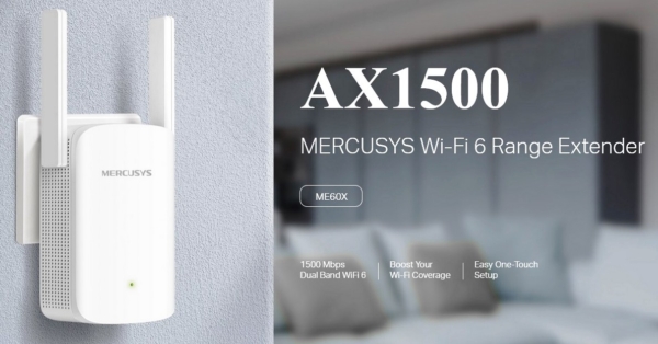ME60X - Mercusys AX1500 Wi-Fi 6 Range Extender