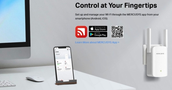 ME60X - Mercusys AX1500 Wi-Fi 6 Range Extender