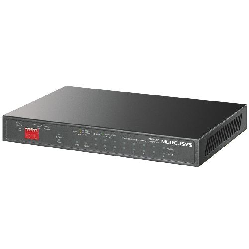 MS110GMP - 10-Port Gigabit Desktop Switch with 8-Port PoE Switch