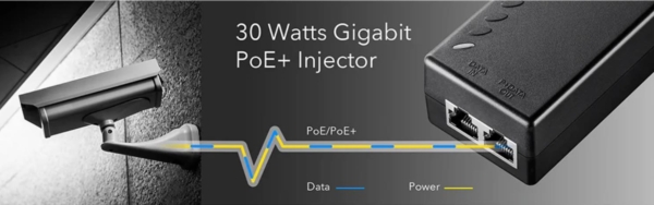 POE200 - Gigabit Power Injector PoE AF/AT 30W