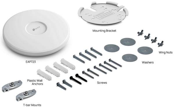 TP-LINK EAP723 - Dual Band 11be 3600Mbps Wi-Fi7 Ceiling