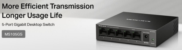 MS105GS - 5 port Gigabit Ethernet Switch