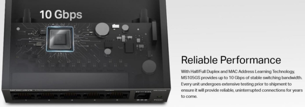 MS105GS - 5 port Gigabit Ethernet Switch