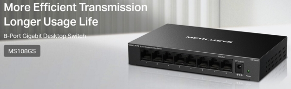 MS108GS - 8 port Gigabit Ethernet Switch
